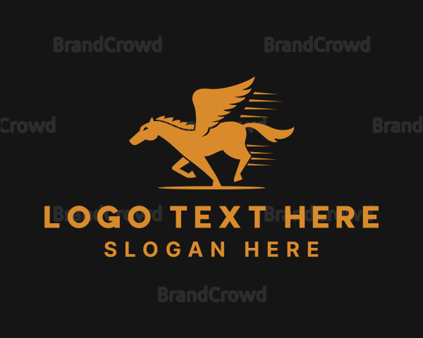 Orange Pegasus Company Logo