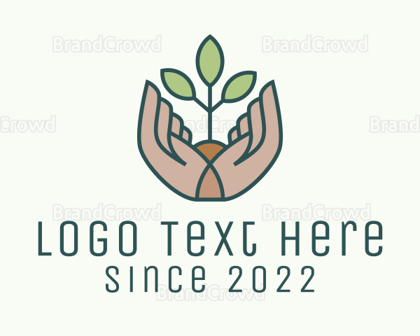 Seedling Hand Garden Logo