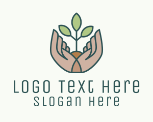 Seedling Hand Garden Logo