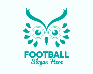 Pet - Teal Cute Owl logo design