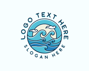 Tide - Surfing Tide Waves logo design
