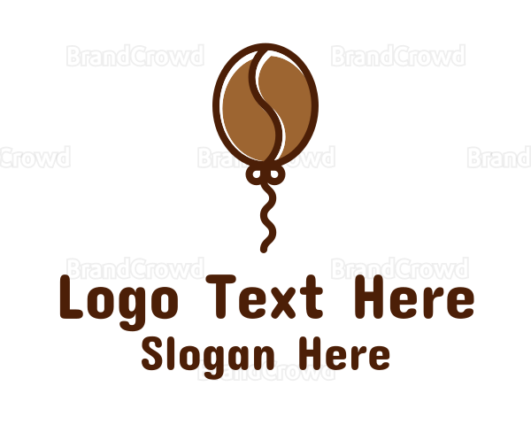 Flying Coffee Balloon Logo