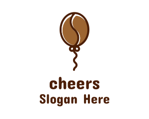Flying Coffee Balloon  Logo