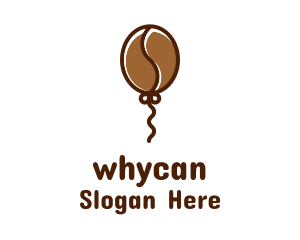 Coffee Farm - Flying Coffee Balloon logo design