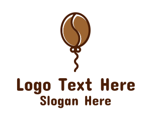 Flying Coffee Balloon  Logo