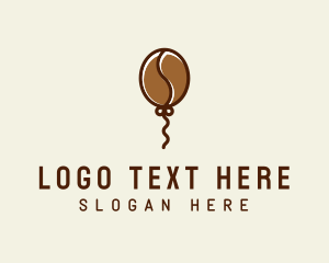 Flying Coffee Balloon  Logo