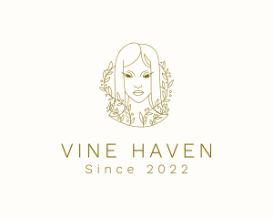 Natural Vine Woman logo design