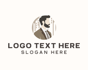 Suit - Corporate Person Employee logo design