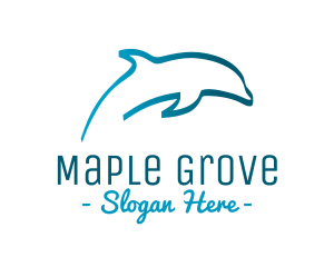 Blue Dolphin logo design