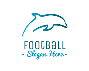 Fish - Blue Dolphin logo design