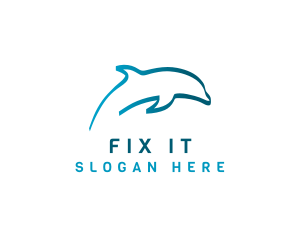 Blue Dolphin logo design