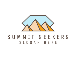 Mountaineering - Peak Mountain Travel logo design