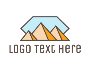 Tourism - Pyramid Mountain Peak logo design