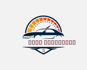 Race Car Speedometer Logo