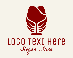 Liquor Store - Eco Wine Glass logo design