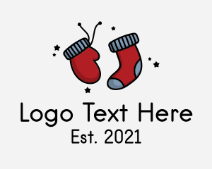 Holiday - Winter Holiday Socks logo design