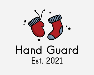 Glove - Winter Holiday Socks logo design