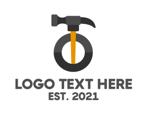 Clamp - Hammer Handyman Tool logo design