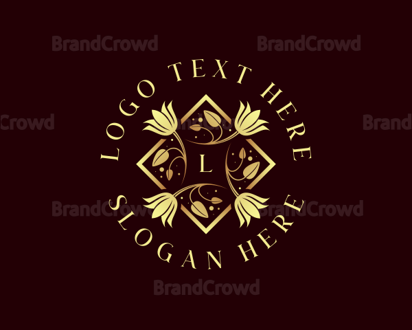 Luxury Flower Boutique Logo