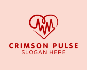 Heart Pulse Lifeline logo design