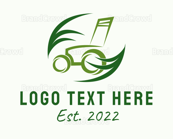 Grass Lawn Maintenance Logo