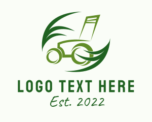 Grass Cutter - Grass Lawn Maintenance logo design