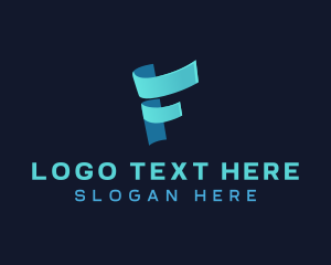 Digital - 3D Creative Studio Letter F logo design