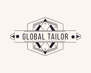 Retro Tailoring Boutique logo design