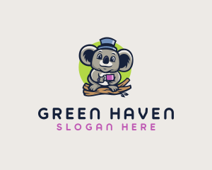 Koala Bush Tea logo design