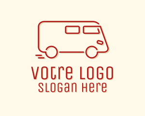 Package - Red Monoline Carrier Van logo design