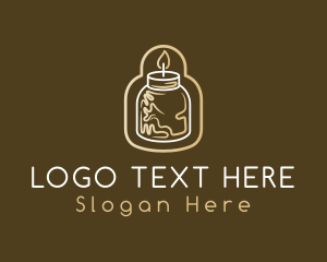 Decor - Candle Jar Decoration logo design