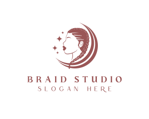Braid - Woman Braid Hair Salon logo design
