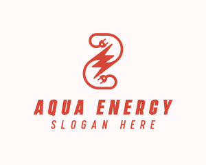 Lightning Energy Plug logo design