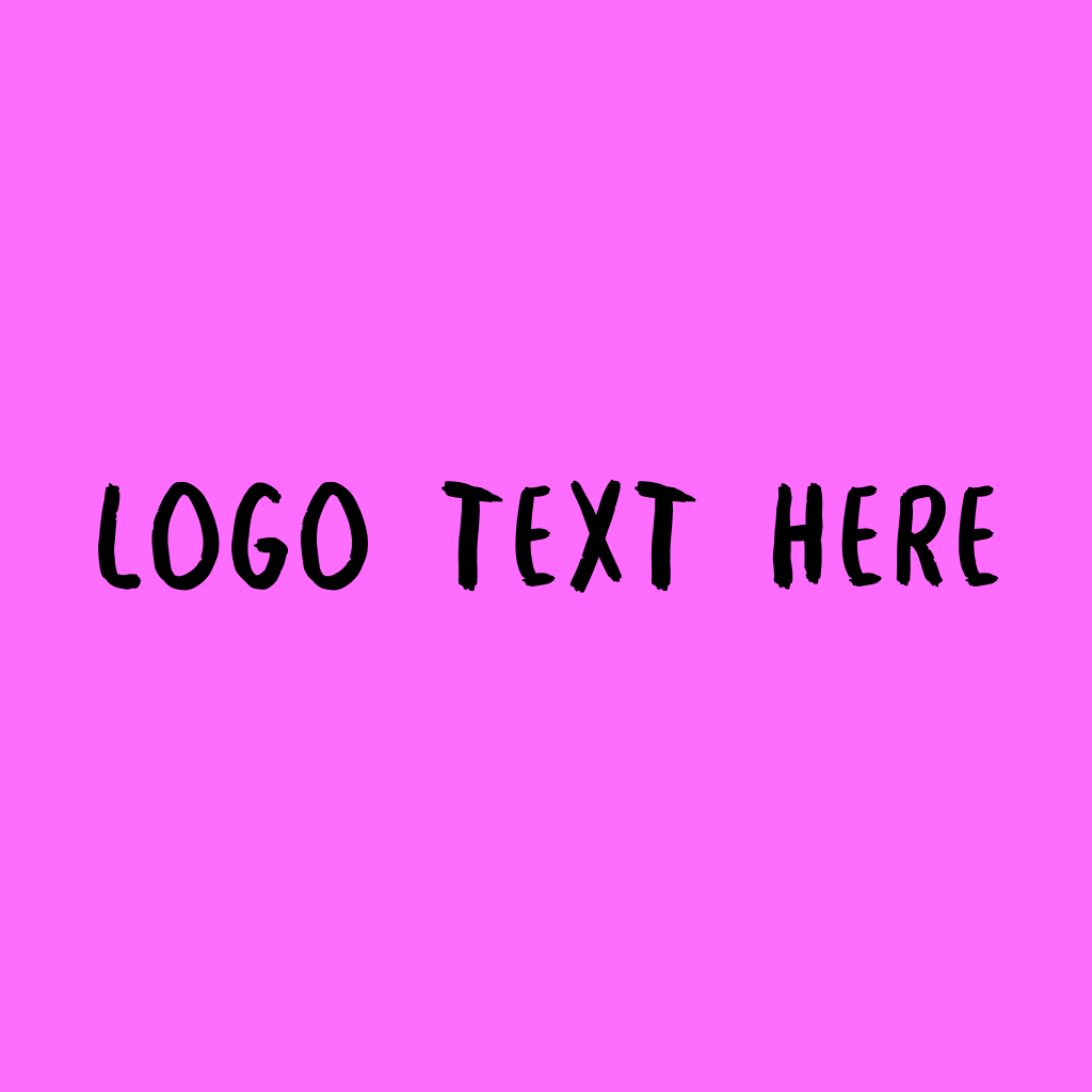 Hot Pink Graffiti Wordmark Text Font Logo | BrandCrowd Logo Maker