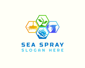 Housekeeping Cleaning Tool logo design