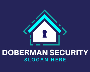 Security Home Lock logo design