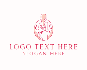 Wellness - Woman Bikini Lingerie logo design