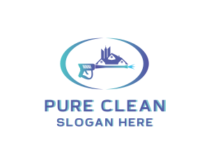 House Cleaning Pressure Washing logo design