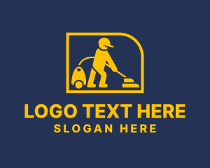 Carpet Cleaning - Vacuum Cleaning Service logo design
