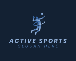 Sports - Volleyball Sports Athlete logo design