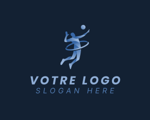 Capoeira - Volleyball Sports Athlete logo design