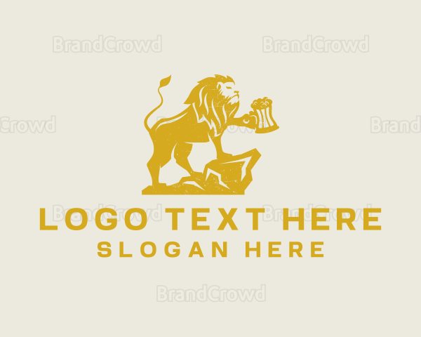 Lion Beer Pub Logo