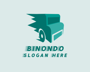 Fast Teal Truck Logo