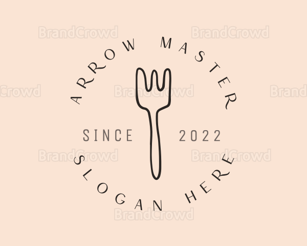 Dinnerware Fork Dining Logo