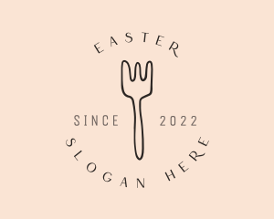 Dinnerware Fork Dining Logo