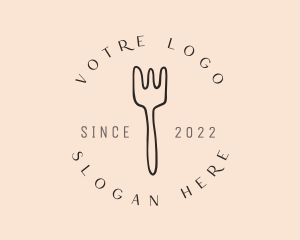 Dinnerware Fork Dining Logo