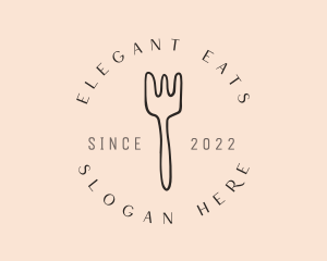 Dinnerware - Dinnerware Fork Dining logo design