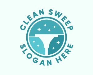 Clean Housekeeping Vacuum  logo design