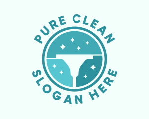 Clean Housekeeping Vacuum  logo design