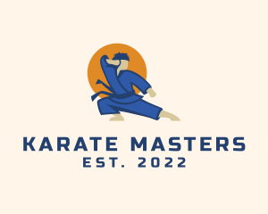 Karate Martial Arts Master logo design